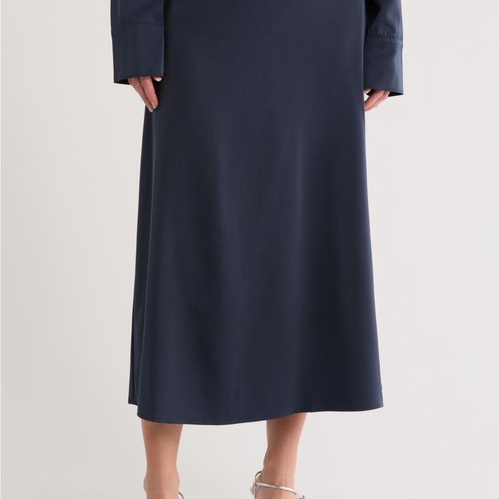 Splendid Deep Blue Midi Skirt